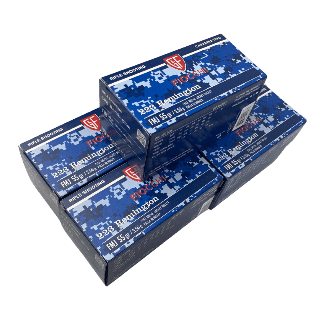 Fiocchi .223 Remington 55gr FMJ – 250rd