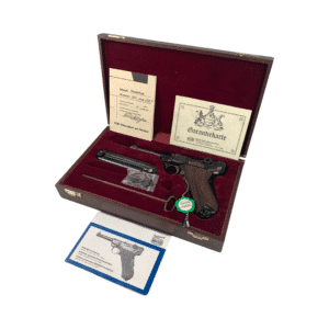 Mauser Luger Parabellum P.08 Presentation Case - Test Target & Paperwork 70th Year Imperial Russian Contract Commemorative