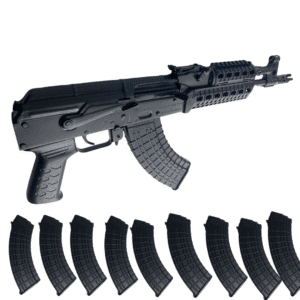 M+M Inc. Romanian Cugir M10-762P AK Pistol & 10 Polymer Waffle Magazines