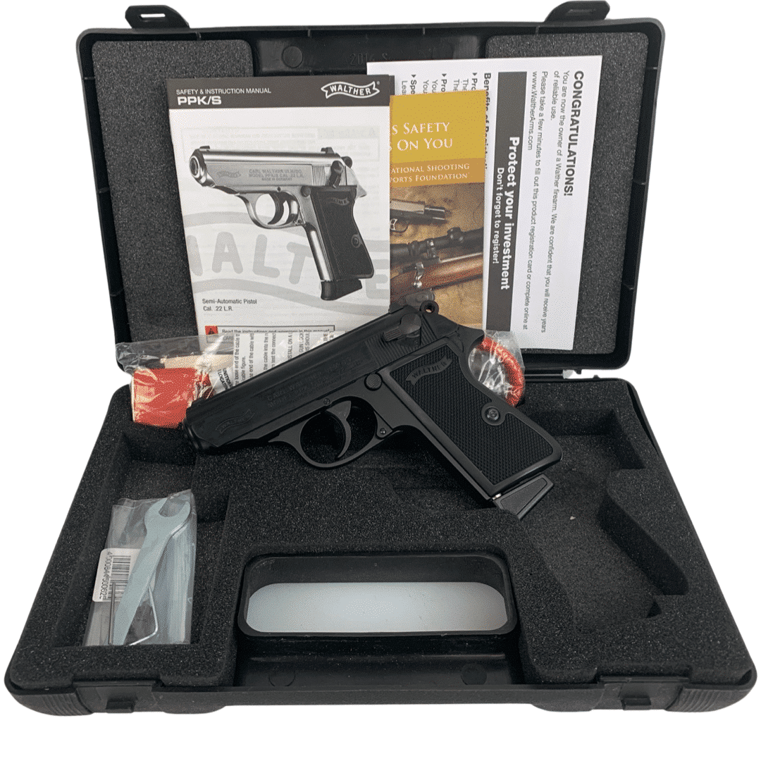 Walther PPK ブラックモデル Walther PPK/S .22LR 3.3″ Black NOS | Colorado Gun Sales