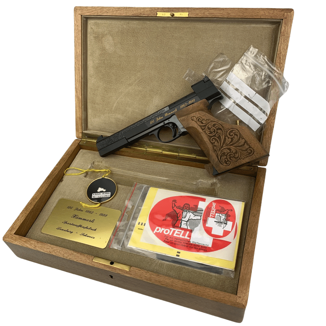 Hammerli of Switzerland Model 208 .22lr Jubilee 125 Year Anniversary Commemorative