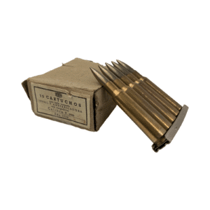 DWM German 7x57mm Mauser 1930's Ammo w Clips 15Rd Box