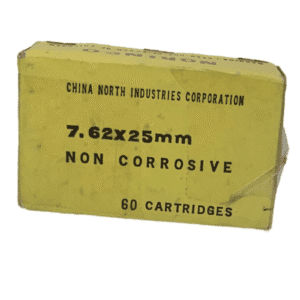 7.62x25mm Tokarev - Norinco - 60 Round Box - Surplus