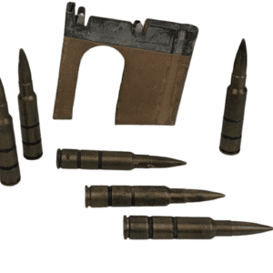 Original K31 K11 1911 96/11 Charger Clip with 6 Brass 7.5x55mm Swiss Practice Rounds