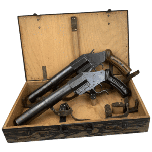W+F Swiss Military Two M1917/38 Flare Gun (Raketenpistol) Set With Case