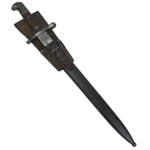 Swiss Model 1899 Bayonet w/Scabbard & Frog made by Waffenfabrik Neuhausen – 14mm (K11 - Karbine 11)