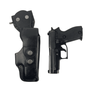 Swiss Zurich Police SIG P225 1979 9x19mm & Drop leg Leather Holster