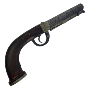 Unknown European Underhammer Percussion Bayonet Pistol – Antique - Mid 1800s