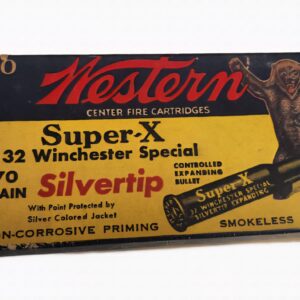 Vintage Rare Western .32 Winchester Special 170gr Silvertip 20rds