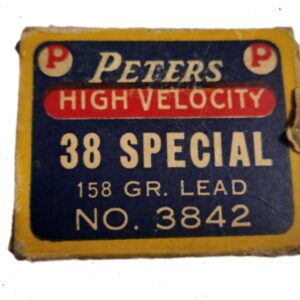 Vintage Peters 38 Special High Velocity Partial Box 13rds