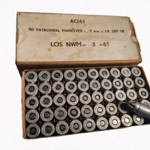 Vintage Rare Dutch NWM 9x19mm Luger Military Blank Ammo 50rds