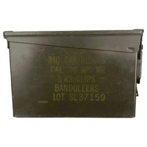 Surplus 30 Cal. AP M2 Ammo Can Made by United – Vintage