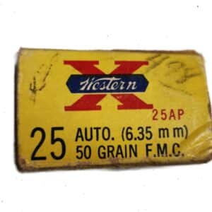 Vintage Western 25 ACP Partial Box of  31rds