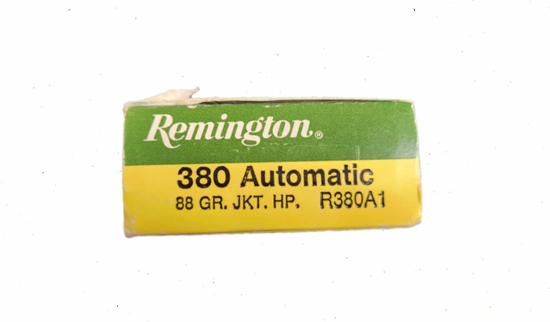 Vintage Remington 380acp Partial Box 15rds