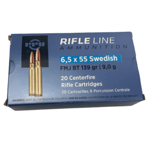 6.5x55mm Swedish FMJ - PPU - 20 Round Box