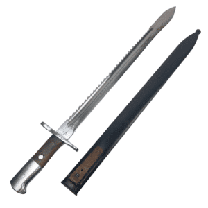 Swiss Model 1914 Pioneer Bayonet w/Scabbard - H. Steimer (HS) Schmidt Rubin 1916 K11