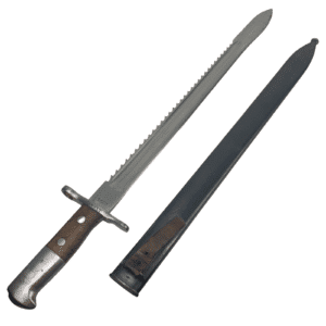 Swiss Model 1914 Pioneer Bayonet w/Scabbard – Elsener Schwyz Schmidt Rubin 1945 K31
