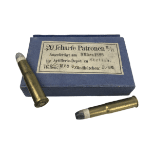 Original 1888 Production 11x60mmR Mauser 1871 Stettin NEW 20 Round Blue Box M71