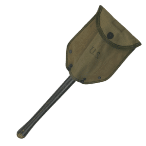 WWII US Army M1943 Folding Shovel Entrenching Tool & Cover 1944