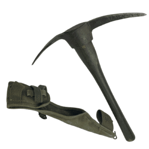 WWII US Army M1910 Pick Ax Mattock & Canvas Carrier - 1940s