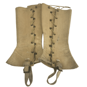 WWII US Army M1938 Canvas Leggings / Gaiters