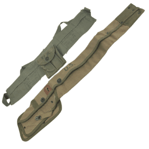 WWII M1 Carbine Scabbard, Bandolier & Pouch - 1943-44