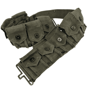 WWII - Korean War US Military M1 Garand Enbloc Clip Pouches & Belt