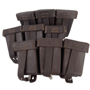 WWII German k98 Three Magazine Pouch Set - Original - Karabiner 98k